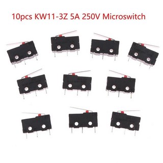 택트 KW11 3Z 5A 250V 3 핀 리미트 버클 롤러 아크 레버 스냅 액션 푸시 10, 1개