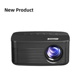 미니빔프로젝트 미니빔프로젝터 미니프로젝터 미니 휴대용 프로젝터 홈 시어터 스마트 TV LED 비디오 지지대 4k 1080P 영화 화면 안드로이드 자동차 야외 게임 모바일 포켓, Black US Plug