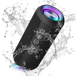 ZOZOFO 휴대용 아웃도어 방수 블루투스 스피커, 블랙, X10