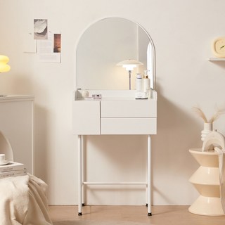 브랜디하우스 미니멀 화장대세트 600, 화이트