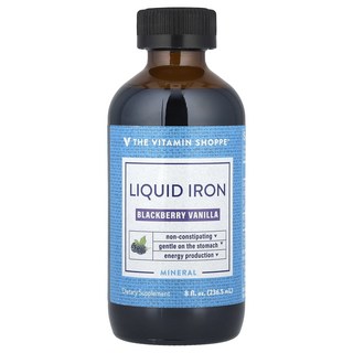 The Vitamin Shoppe 액상 철분 블랙베리 바닐라 236.5ml(8fl oz), TheVitaminShoppe액상철분블랙베리바닐라236, 1개, 0.236l