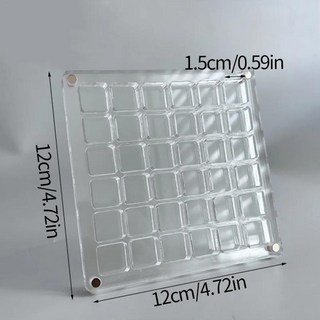 쉘 정리함 아크릴 투명 해변 사각형 물체 디스플레이, 1개, 1.Transparent color