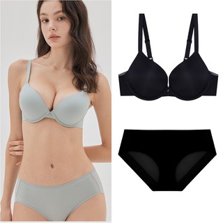에블린 [울트라] 심리스 울트라푸쉬+헴팬티 세트 EBBRE4903M_EBWQE4903M-1/4color