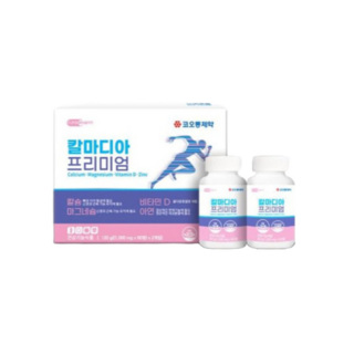 칼마디아 프리미엄 칼슘 마그네슘 비타민D 아연 뼈건강 4중복합 기능성 1000mg, 2개, 60정