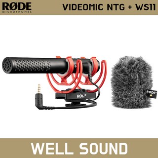 RODE VideoMic NTG 샷건 마이크 로데 WS11 전용 윈드실드, VideoMic NTG + WS11 패키지