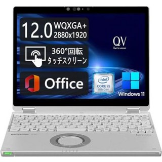 Let's note CF-QV8 2in1 WQXGA+(2880x1920) - Intel Core i5 C - Win11 MS Office 2019 [정비 완료]