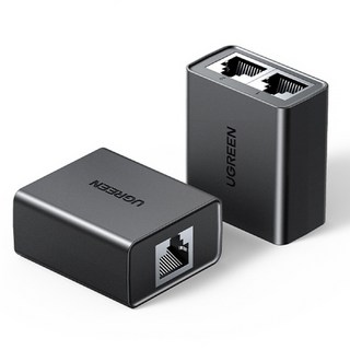 Ugreen RJ45 랜 연장 송수신 분리기 이중 분배기 커플러 2개 한셋 U-50923, 본상품선택, 1개