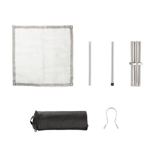 락모터스 캠핑 초경량 메쉬화로대 불멍 메쉬망 그릴망 화롯대, (선택1번)메쉬화로대, 1세트