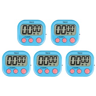 TOZ 미니 주방 쿠킹 캔디 타이머, 5개, 블루