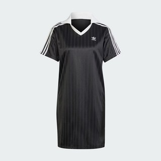 아디다스 여성 아디컬러 풋볼 자카드 브이넥 드레스 JD2599