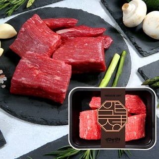 압구정 한우 1++등급 홍두깨살 장조림용 이유식 투뿔 소고기 냉장, 300g, 1개