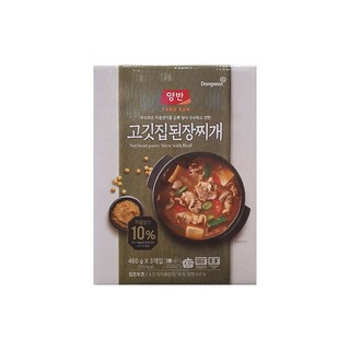 동원 양반 수라 차돌된장찌개 460g, 3개