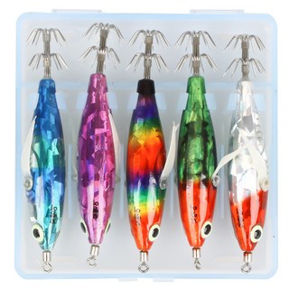 25년 꼬맹이 에기 5종 쭈꾸미 갑오징어 완벽수평, 레이저5종, 1세트, 50g
