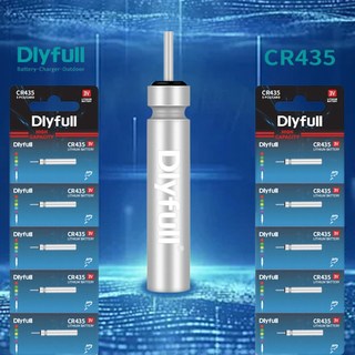 DLYFULL CR 435 밧데리 전자찌 케미 낚시배터리, 파랑 CR435, 50세트