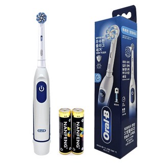 오랄비 배터리 전동칫솔 DB5010 어드밴스파워 DB4010후속 화이트 블랙, 1개