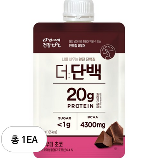 더단백 파우더 초코 프로틴, 31g, 1개