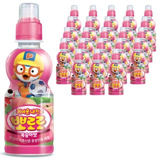 paldo 八道 Pororo孩童乳酸飲 水蜜桃味, 235ml, 24瓶