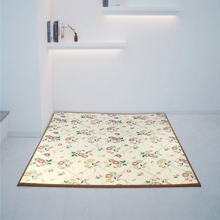 국산 플라워 3D 엠보 보온매트 – 거실 바닥층간소음 차단, 냉기 예방, 카페트형 (180x100cm) 엘지하우시스매트