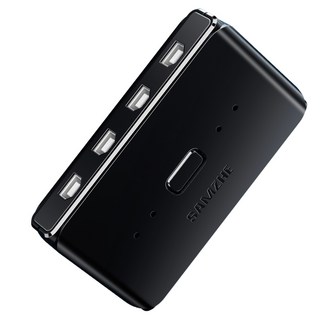 삼지 4대1 4포트 USB 스위치 선택기 GX-200 블랙 1개 상품 이미지