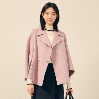 JJ지고트 울 투웨이 칼라 케이프 숏 코트 GPAA0CT121