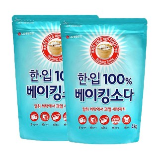 한입 100% 베이킹소다 4kg 2개
