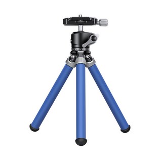 레오포토 MT-02C+LH-22 카본 미니삼각대 볼헤드 블루, 1개