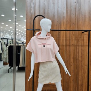 지컷 엠브로이더리 로고 후드 티셔츠 7224240600 1285415