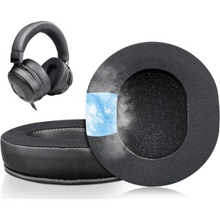 SOULWIT 교체용 이어패드-호환 모델 레이저 Razer Kraken V3/Kraken V3 Pro 프로 게이밍 헤드폰 고밀도 소음 차단 폼 포함된 쿠션 1쌍, Cooling Gel, Black, 1개