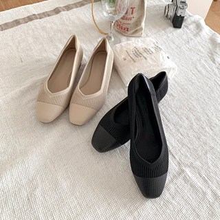 슈리오 여성 소프트니트 발편한 통굽 로퍼 4cm
