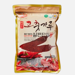 국산 최상급 일편단심 해풍에 말린 태양초 고춧가루 일반 보통맛 / 최근제조 / 김치양념용, 1kg, 1개