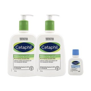 세타필 [Cetaphil] 모이스춰 라이징 로션 대용량 473ml 2개+클렌져 29ml, 세타필 로션 473ml 2개+클렌져 29ml, 2개