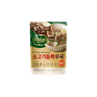 비비고 소고기무국, 6개, 500g
