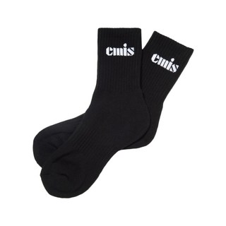 EMIS 이미스 VINTAG 태그E LOGO SOCKS-BLACK 543972, S, 1개