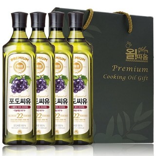 올따옴 사조해표 포도씨유 선물세트 C-1호, 4개, 900ml