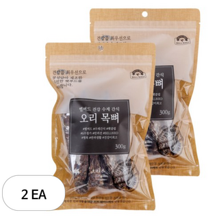 벨버드 강아지 건강수제간식, 오리목뼈 맛, 300g, 2개