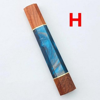 일본 요리사 칼 손잡이 주방 부품 디자인 나무 팔각형 도구 나이프 제작, 1개, 7. H