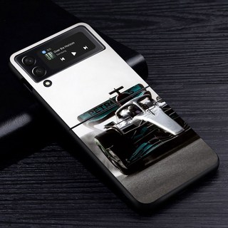 핸드폰케이스 패션 F1 포뮬러 1 케이스 삼성 갤럭시 Z 플립 3 4 5G 플립 4 플립 3 블랙 하드 PC 폰 쉘 Z플립 3 Z플립 4 보호 커버