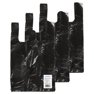 크린아이 검정 손잡이 비닐봉투, 12L, 300개
