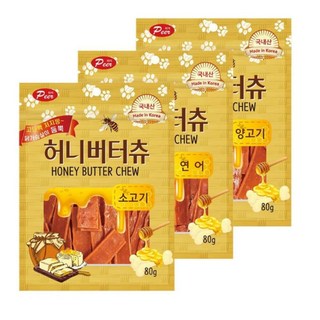 이빨약한 강아지용 맛있는 허니버터향 치킨껌 3세트