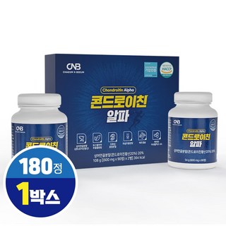 콘드로이친 황산 상어연골 우슬 보스웰리아 분말 등 복합물 건강 부원료 함유 정 알약타입 식약처 HACCP 인증, 180정, 1개