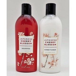 Bath & Body Works - 2피스 번들 일본 벚꽃 샴푸 및 컨디셔너 각 473.6ml(16액량 온스) 186418