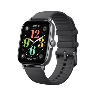 Amazfit GTS 4 mini new 미니 스마트워치 알렉사 내장 24 시간 심박수 150 가지 스포츠 모드 스마트 워치, Graphite Black