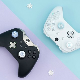 듀얼센스 스틱 커버 긱쉐어 눈꽃 엑박패드 프로콘2 컨트롤러 호환, 눈꽃 스틱커버(PS/XBOX), PS5/PS4/XBOX360/프로콘 스틱커버, 1개