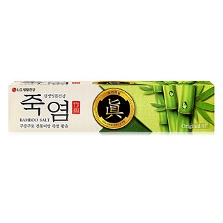 엘지생활건강 죽염 오리지널 진 치약 사용 모습
