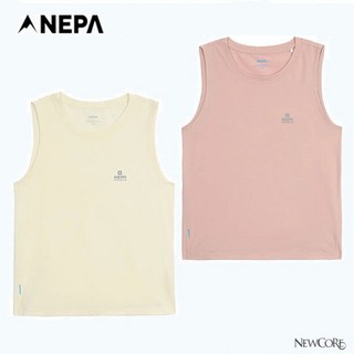 네파_NEPA_25SS 여성 흡습속건이 뛰어난 폴리에스터 메쉬 조직으로 가볍고 쾌적한착용감 4WAY스트레치로 편안할 활동성 퍼포먼스랩 크롭 슬리브리스 나시 민소매_7L45725