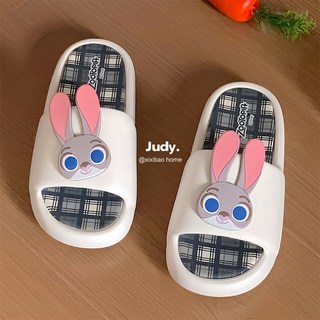 닉 주디 캐릭터 실내화 슬리퍼, C. 4041 표준 코드, N. 크림 흰색 컬러 블로킹, 1개