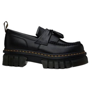 닥터마틴 DR.MARTENS Audrick 오드릭 러버 플랫폼 태슬 로퍼 블랙 241399F121004 30660001 496722