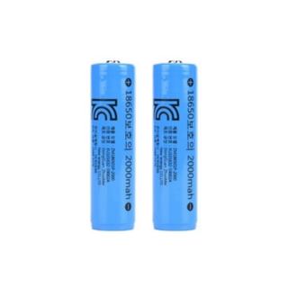 18650 리튬이온 충전식 배터리 2000mAh, 보호회로 탑재, 2개입 리튬배터리18650 18650 리튬이온 충전식 배터리 2000mAh, 보호회로 탑재, 2개입 리튬배터리18650