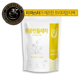 그래이티 저온로스팅 국산 흰꽃민들레차 삼각티백, 1개, 50개입, 1g