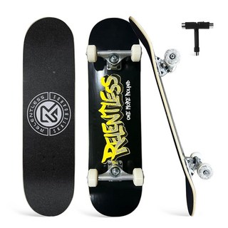 Relentless One More Round 31 Inch Complete Skateboard with Grip Tape Skateboard Wheels 7 Layer M, Relentless One More Round 31 I